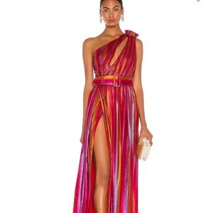 Retrofete Gown Andrea Dress, Small, Color rainbow